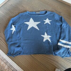 Wooden Ships Navy Blue Knit Sweater